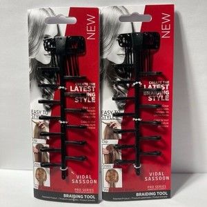 Vidal Sassoon Hair Styling Braiding Tool Set of 2